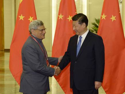 CPI (M) General Secretary Sitaram Yechury calls on the President of China X